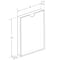 Azar Displays Clear Acrylic Block Sign Holder Frame 4in x 6in, Top Load, 2PK 104552-2PK - alternate 2